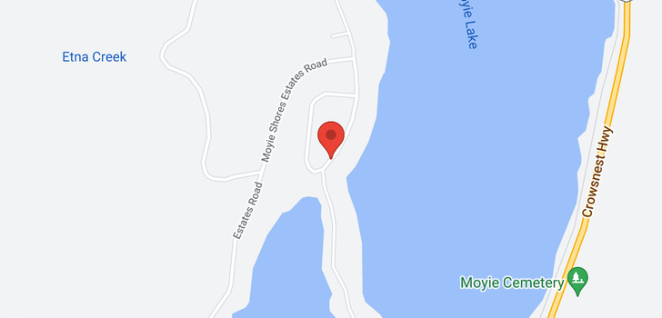 map of 9453 Moyie Shores Estates Road